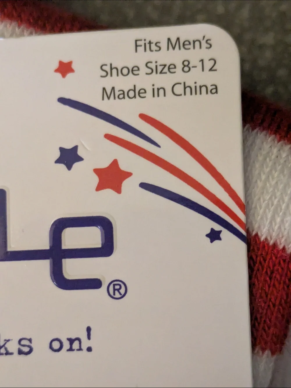 LeGale Men's Americana Crew Socks - Red, White & Blue